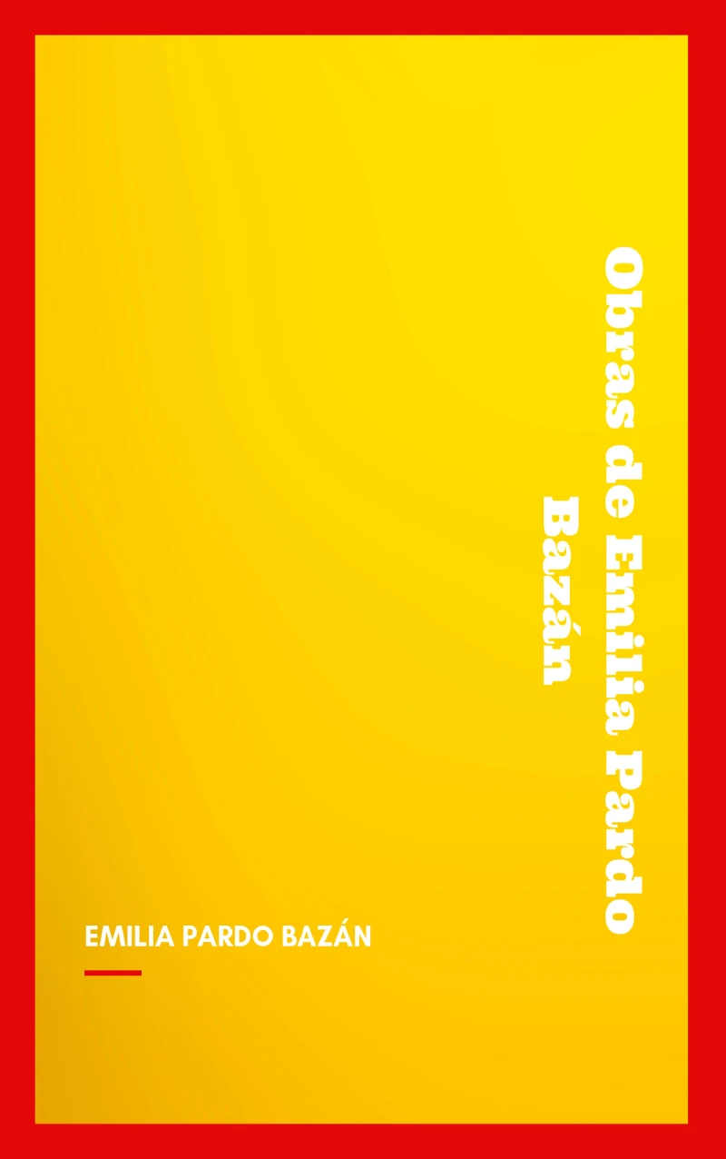 Portada: Obras de Emilia Pardo Bazán