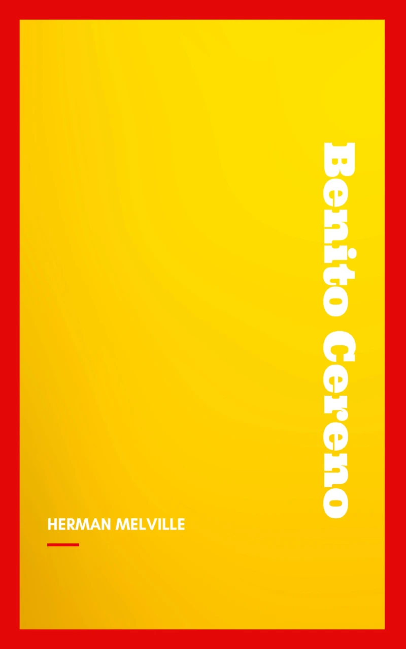 Portada: Benito Cereno