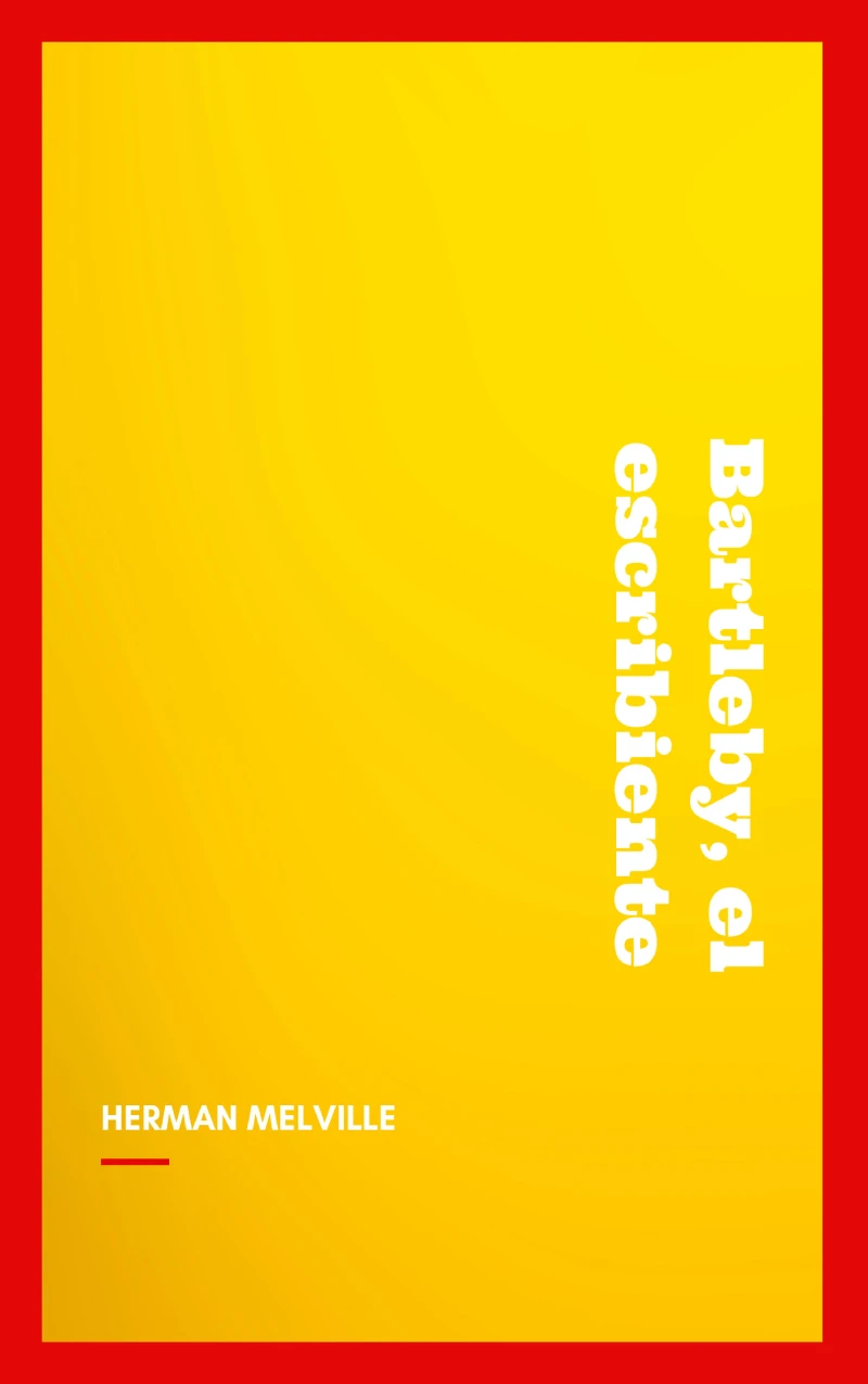 Portada: Bartleby, el escribiente