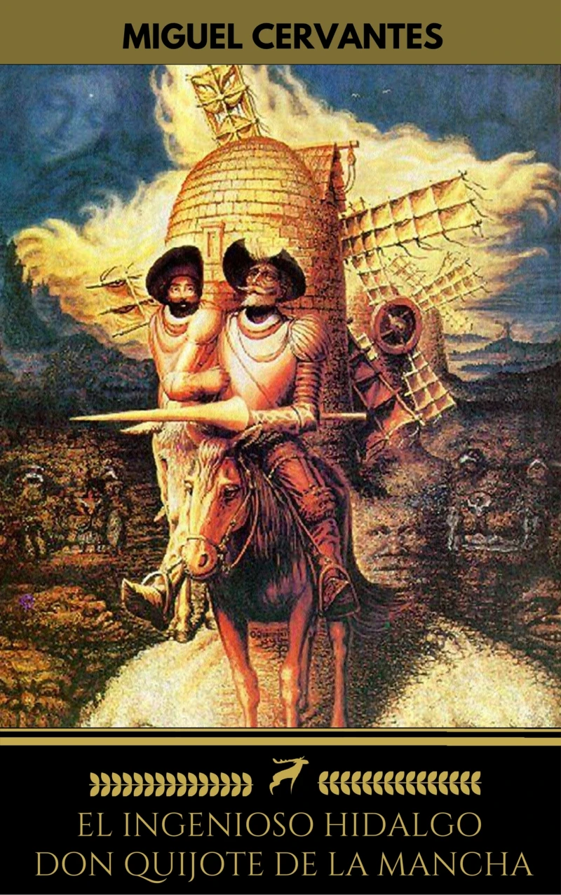 Portada: El ingenioso hidalgo Don Quijote de la Mancha (Golden Deer Classics)