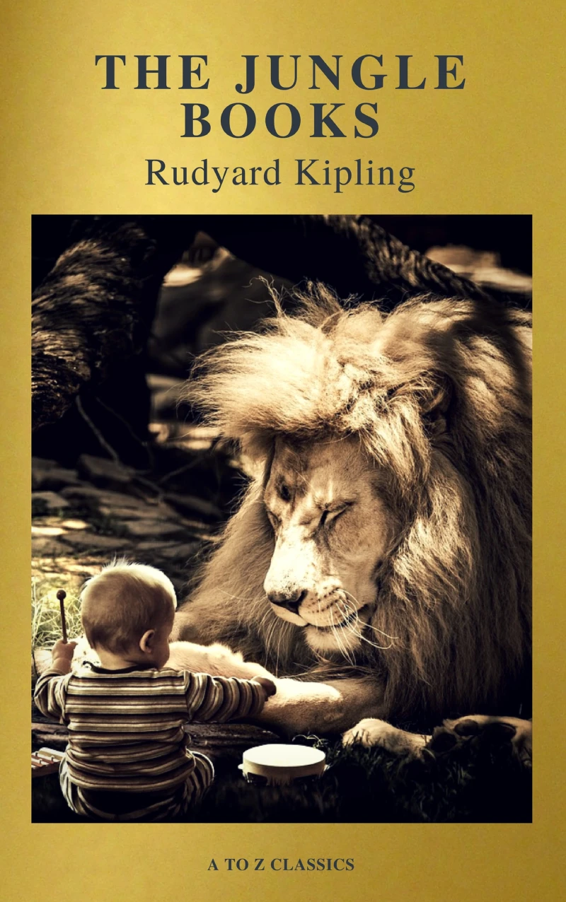 Portada: The Jungle Books (Active TOC, Free Audiobook) (A to Z Classics)