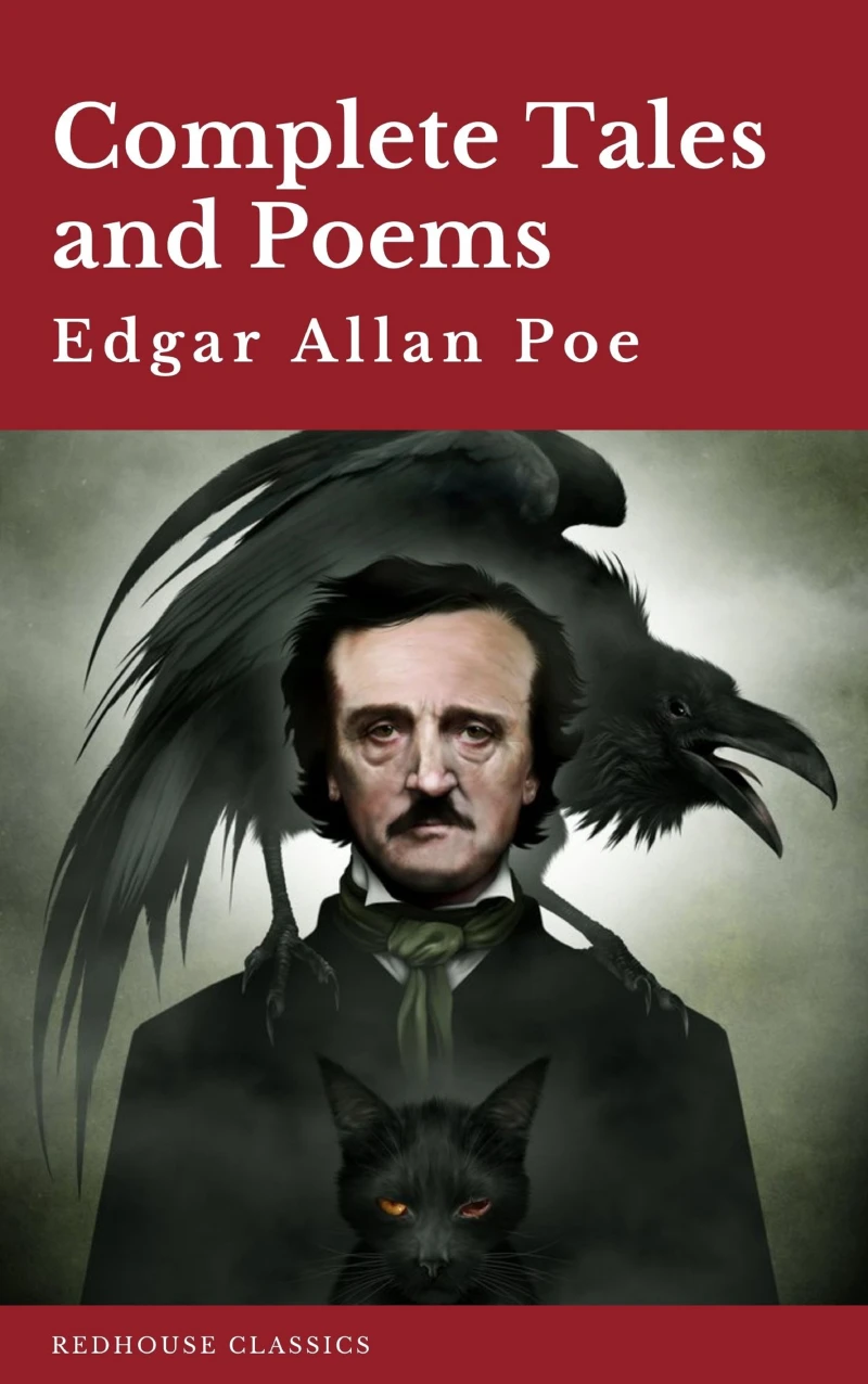 Portada: Edgar Allan Poe: Complete Tales and Poems The Black Cat, The Fall of the House of Usher, The Raven, The Masque of the Red Death...