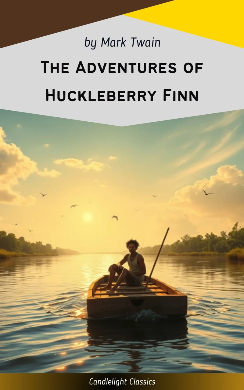 Portada: The Adventures of Huckleberry Finn