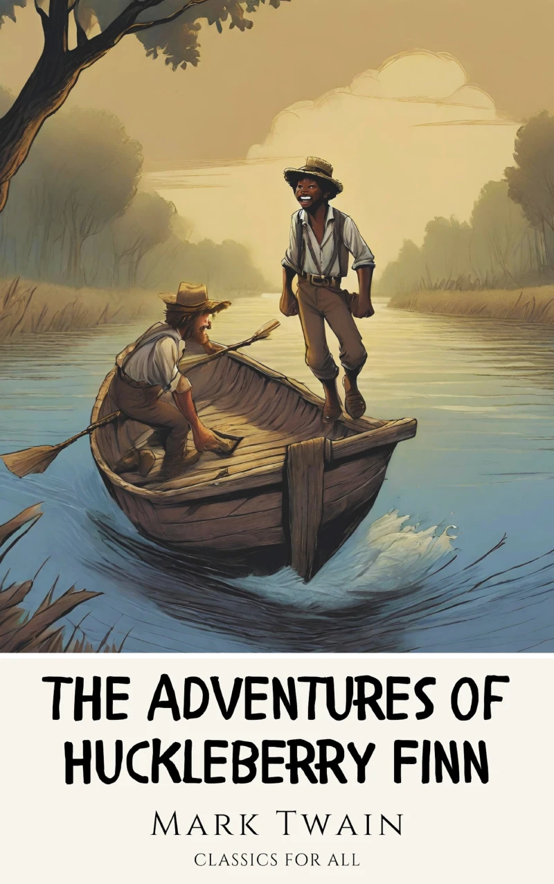 Portada: The Adventures of Huckleberry Finn