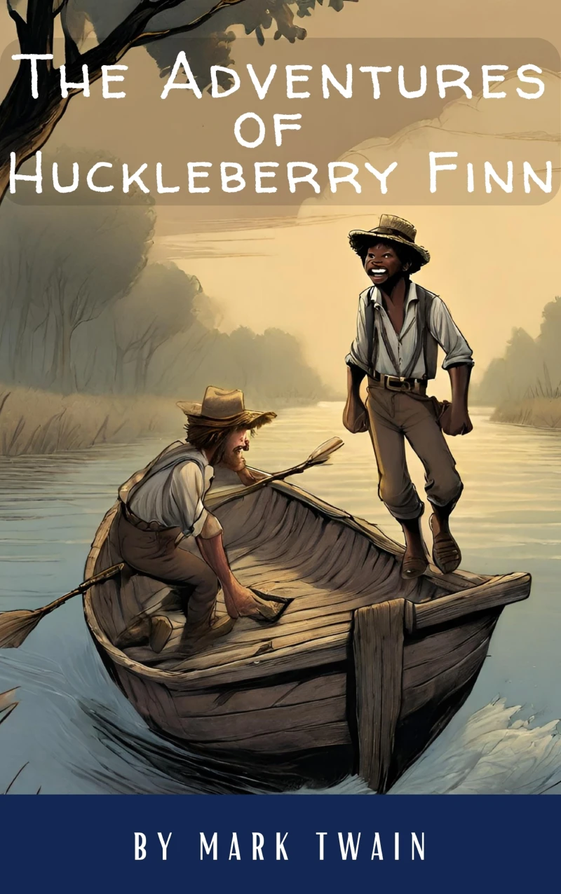 Portada: The Adventures of Huckleberry Finn