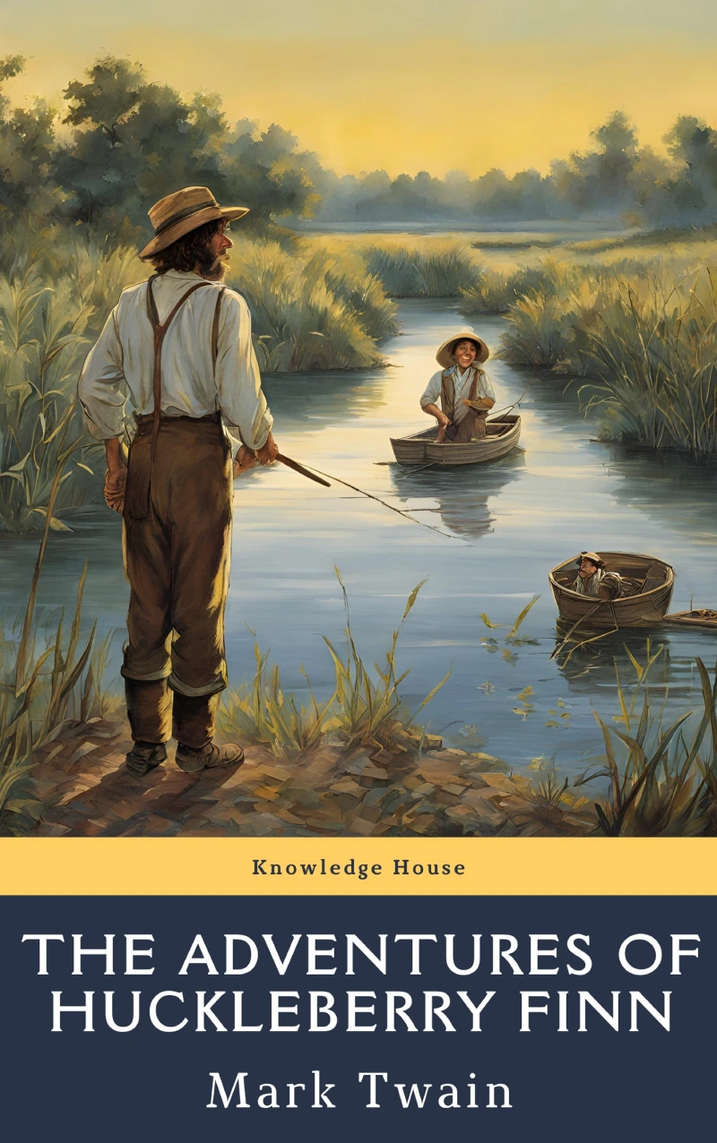 Portada: The Adventures of Huckleberry Finn