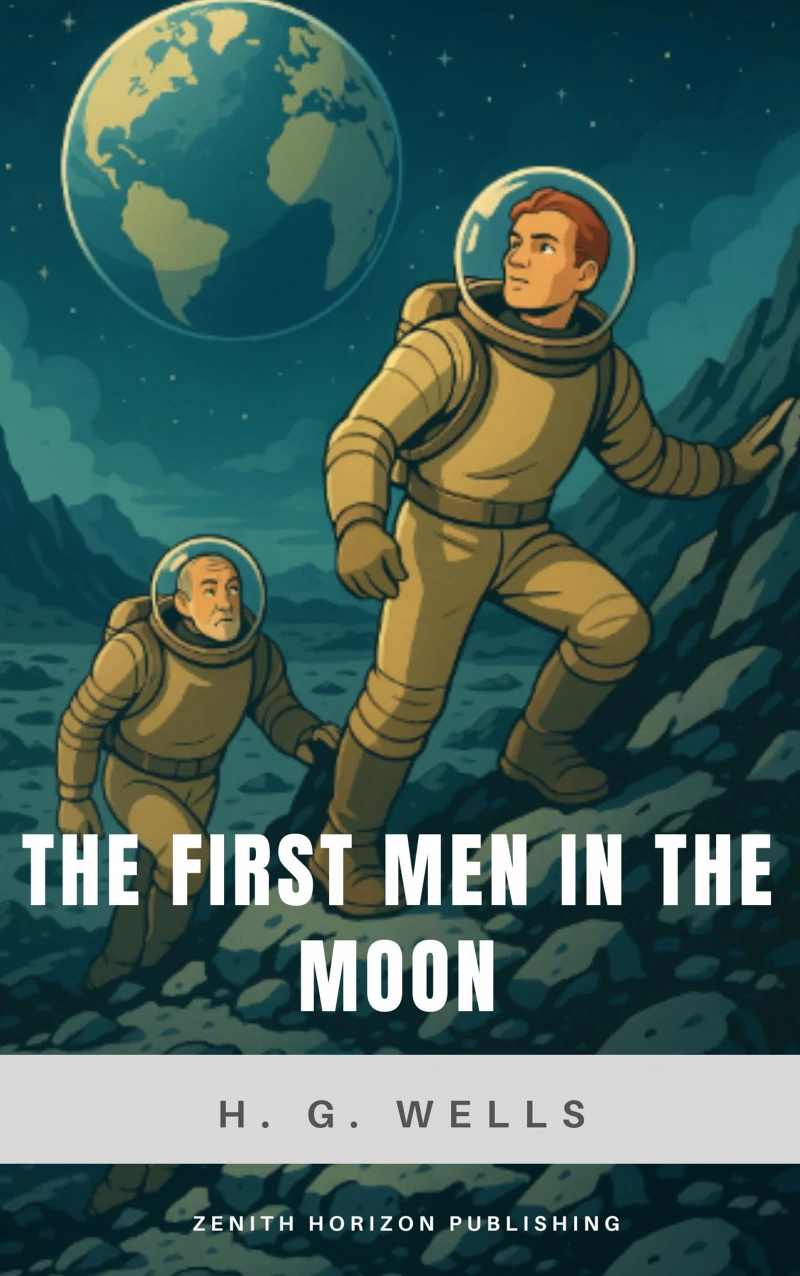Portada: The First Men in the Moon