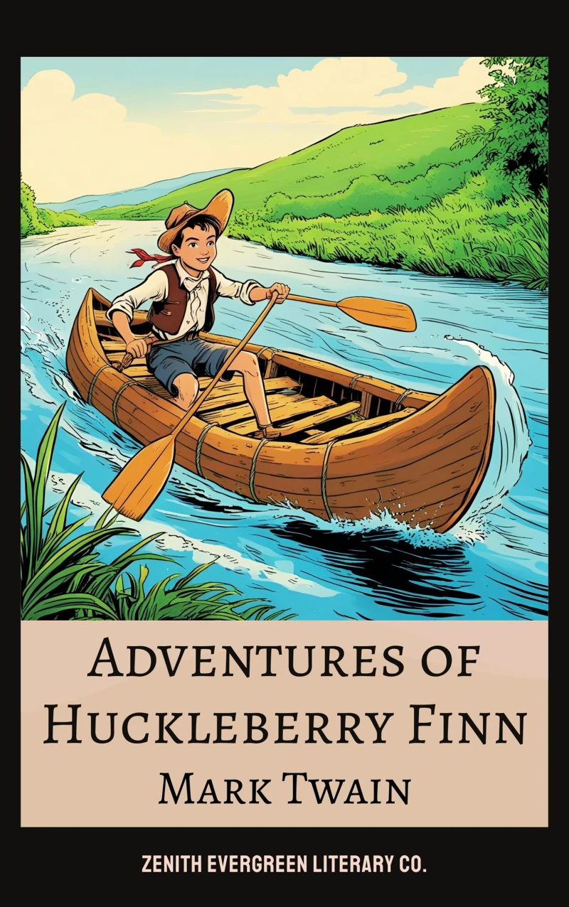 Portada: Adventures of Huckleberry Finn