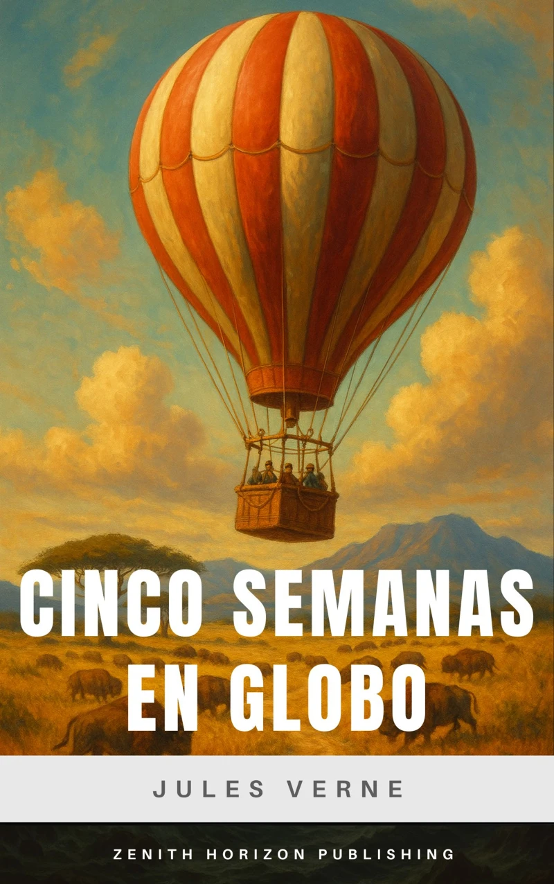 Portada: Cinco semanas en globo
