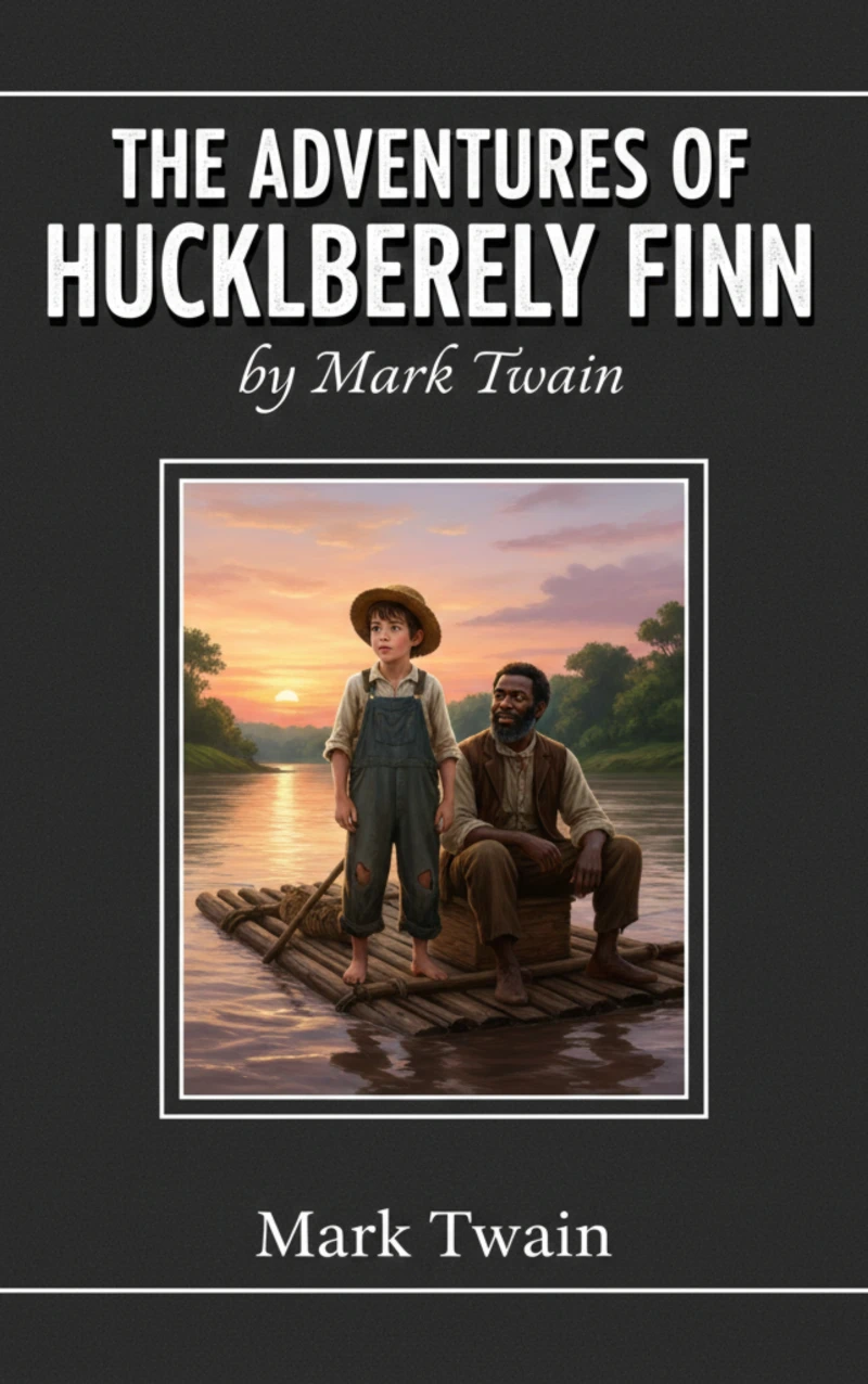 Portada: The Adventures of Huckleberry Finn
