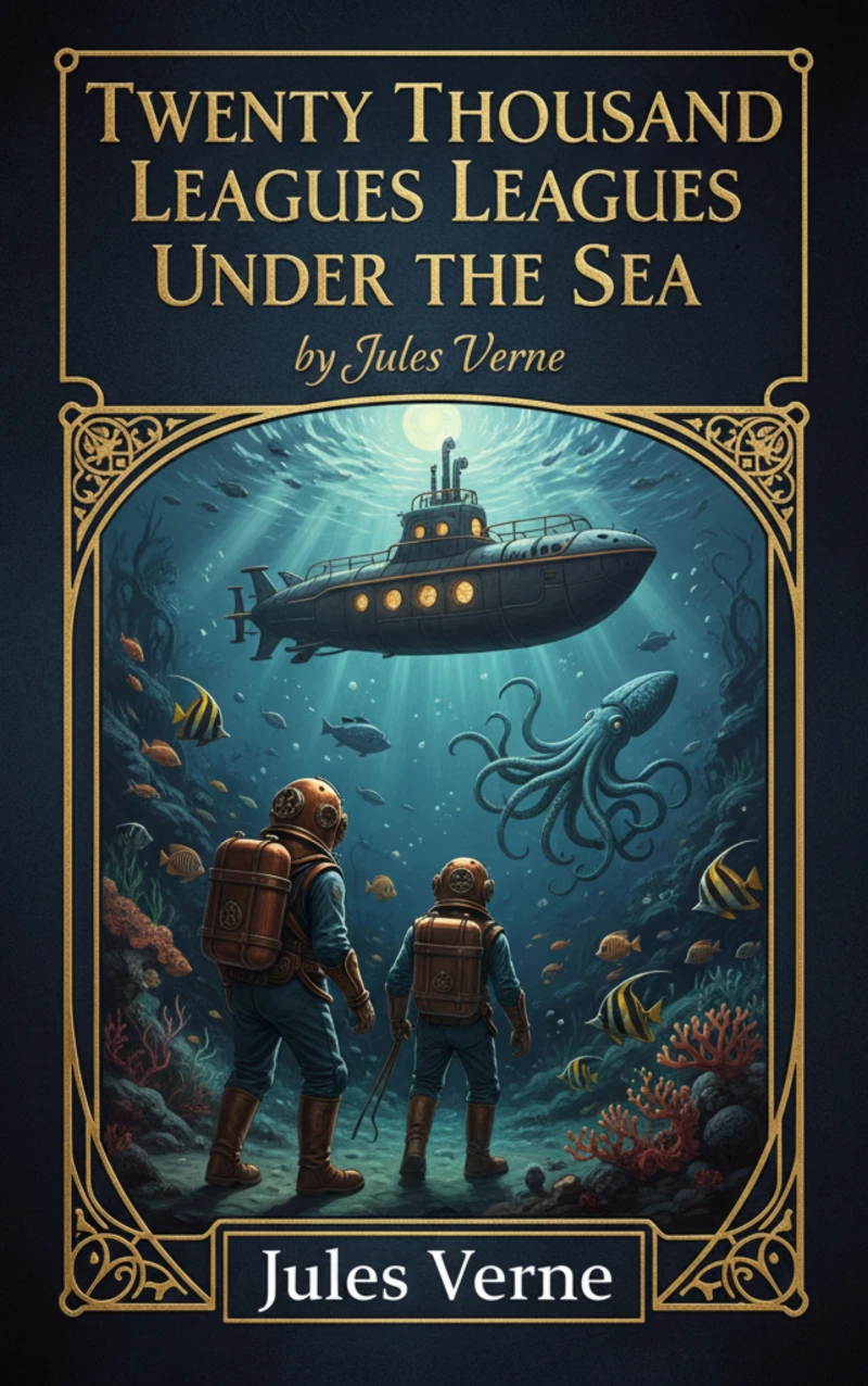 Portada: Twenty Thousand Leagues Under the Sea