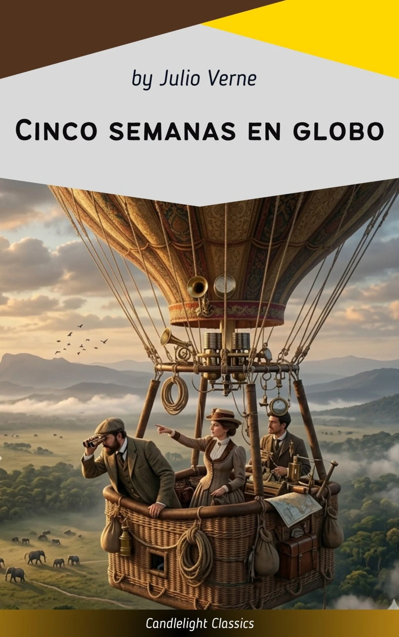 Portada: Cinco semanas en globo