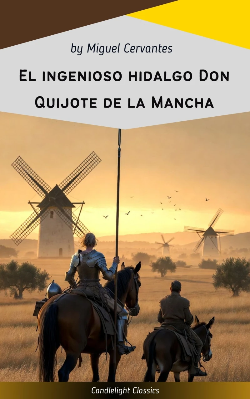 Portada: El ingenioso hidalgo Don Quijote de la Mancha