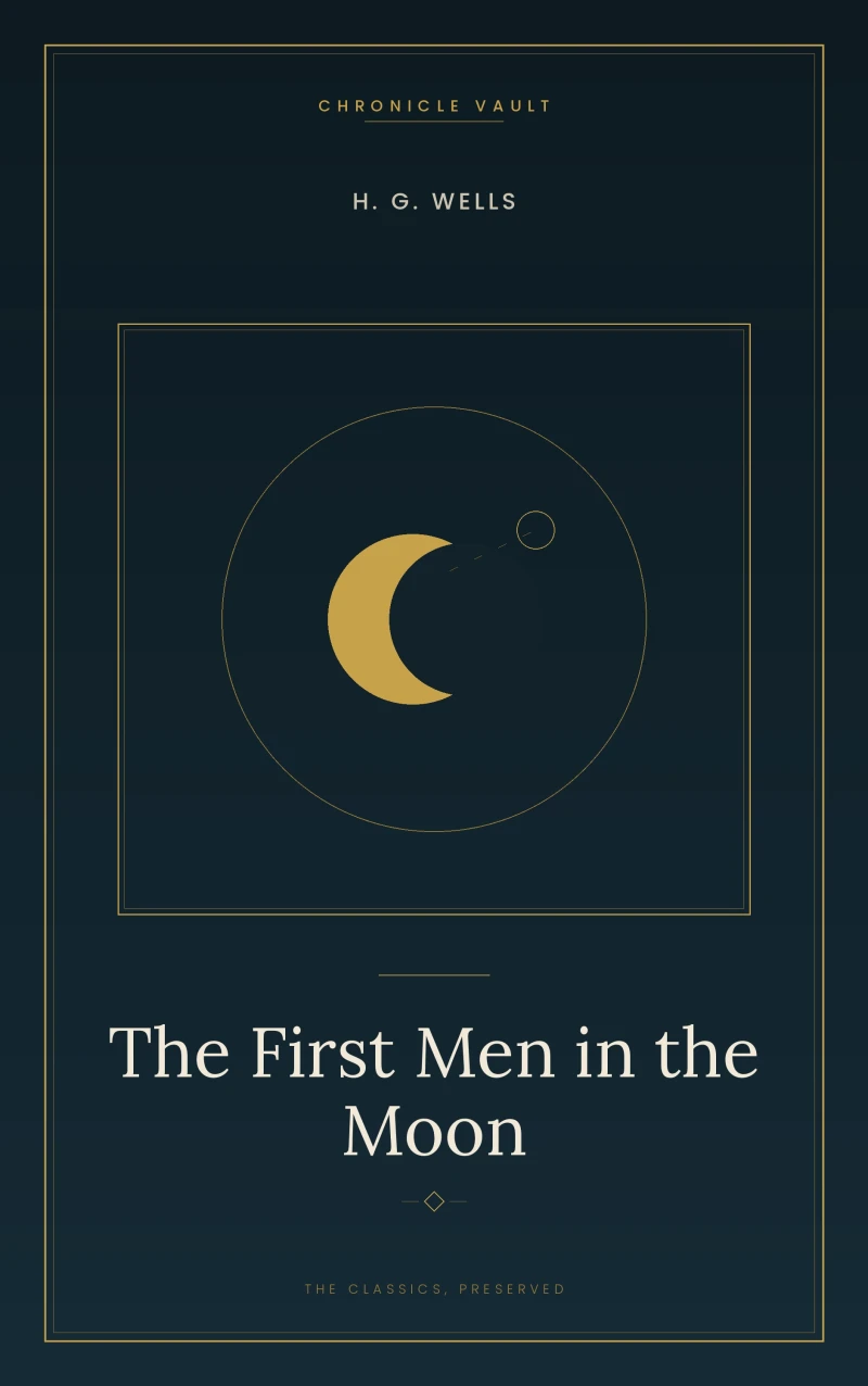 Portada: The First Men in the Moon