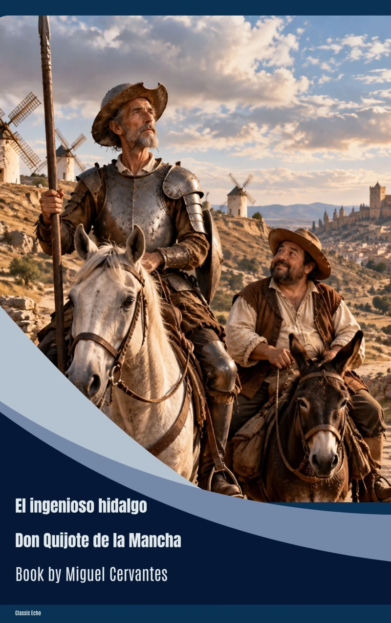 Portada: El ingenioso hidalgo Don Quijote de la Mancha