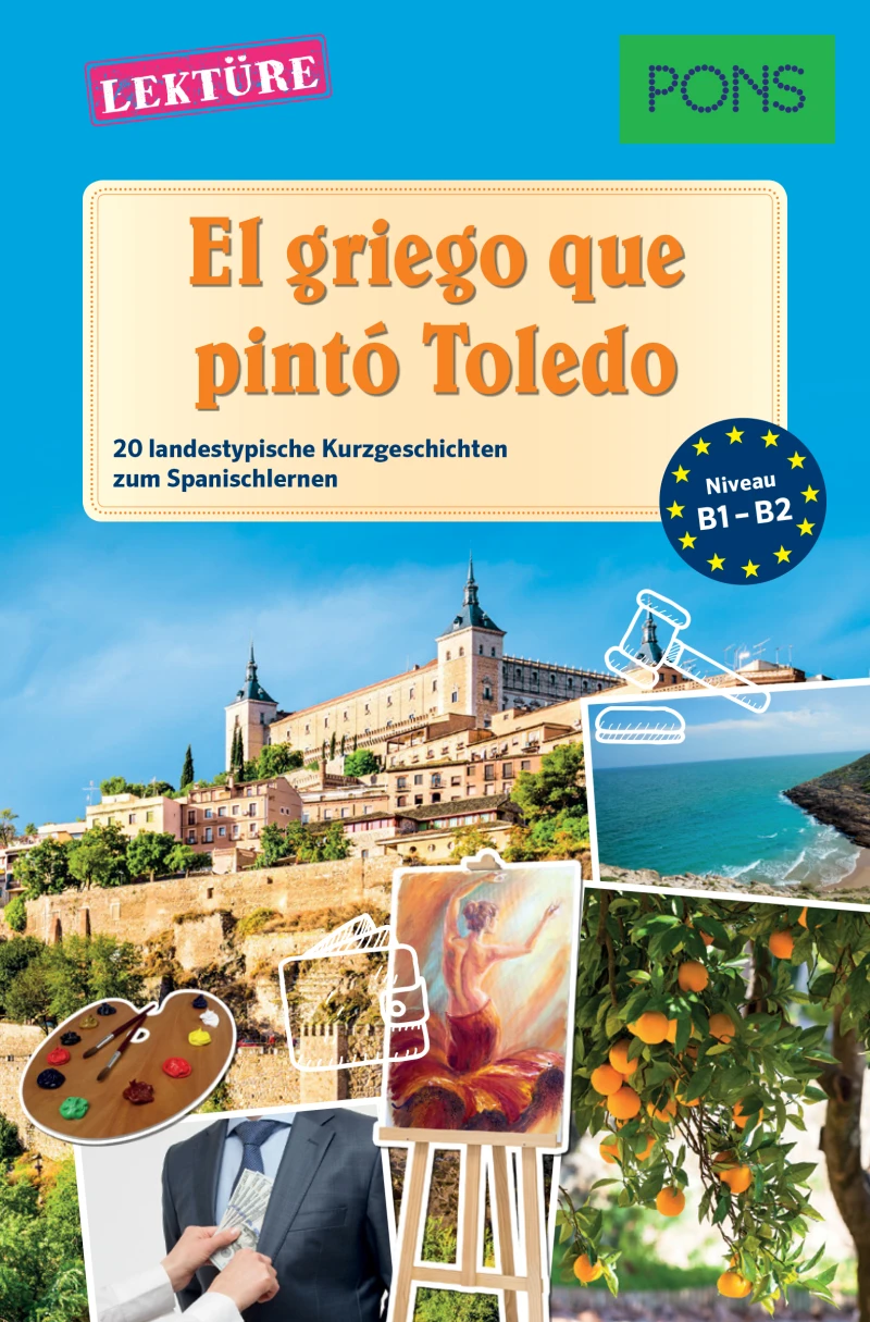 Portada: PONS Kurzgeschichten: El griego que pintó Toledo