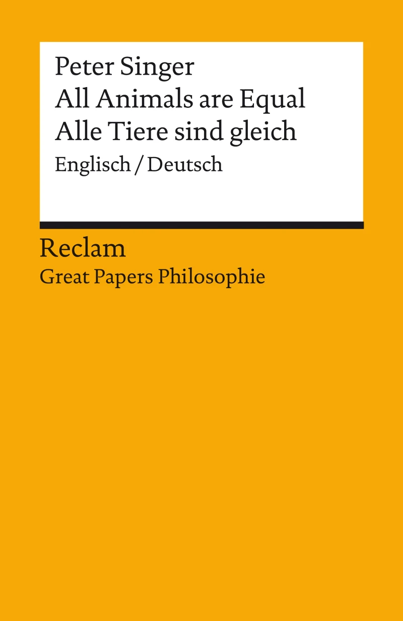 Portada: All Animals are Equal / Alle Tiere sind gleich. Englisch/Deutsch