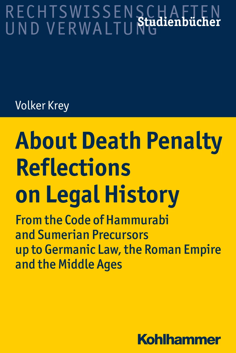 Portada: About Death Penalty. Reflections on Legal History