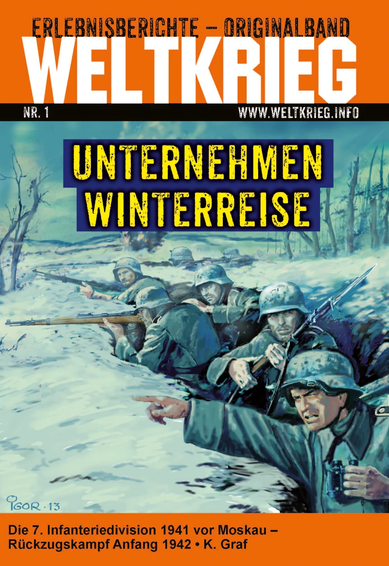 Portada: Unternehmen Winterreise (Weltkrieg Erlebnisberichte Originalband Roman Heft Band 1)