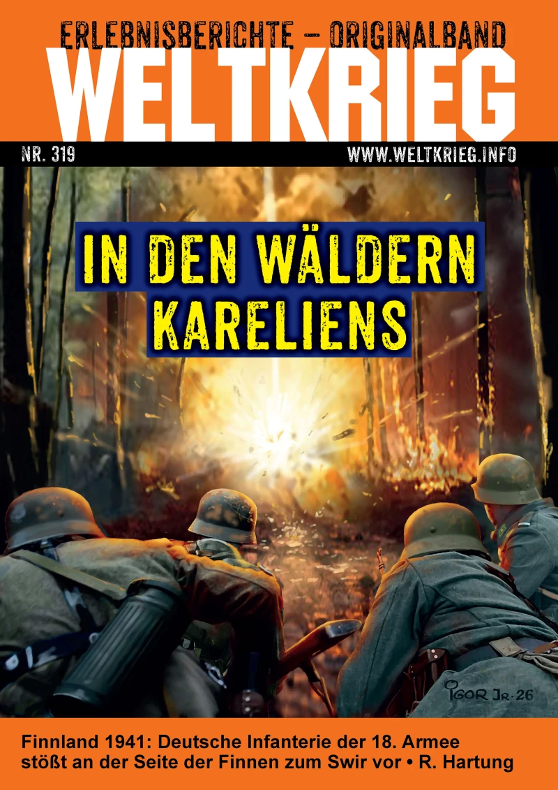 Portada: In den Wäldern Kareliens (Weltkrieg Originalband Heft 319)