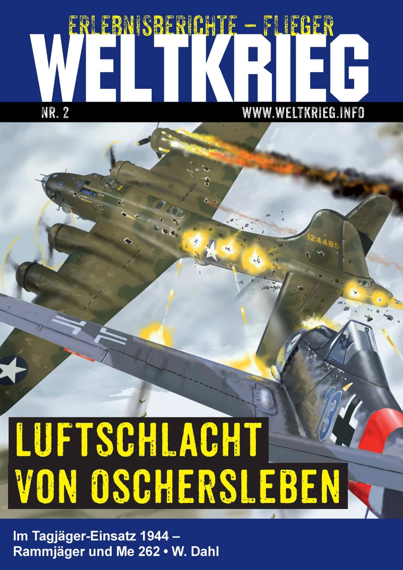 Portada: Luftschlacht von Oschersleben (Weltkrieg Erlebnisberichte Flieger Roman Heft Band 2)