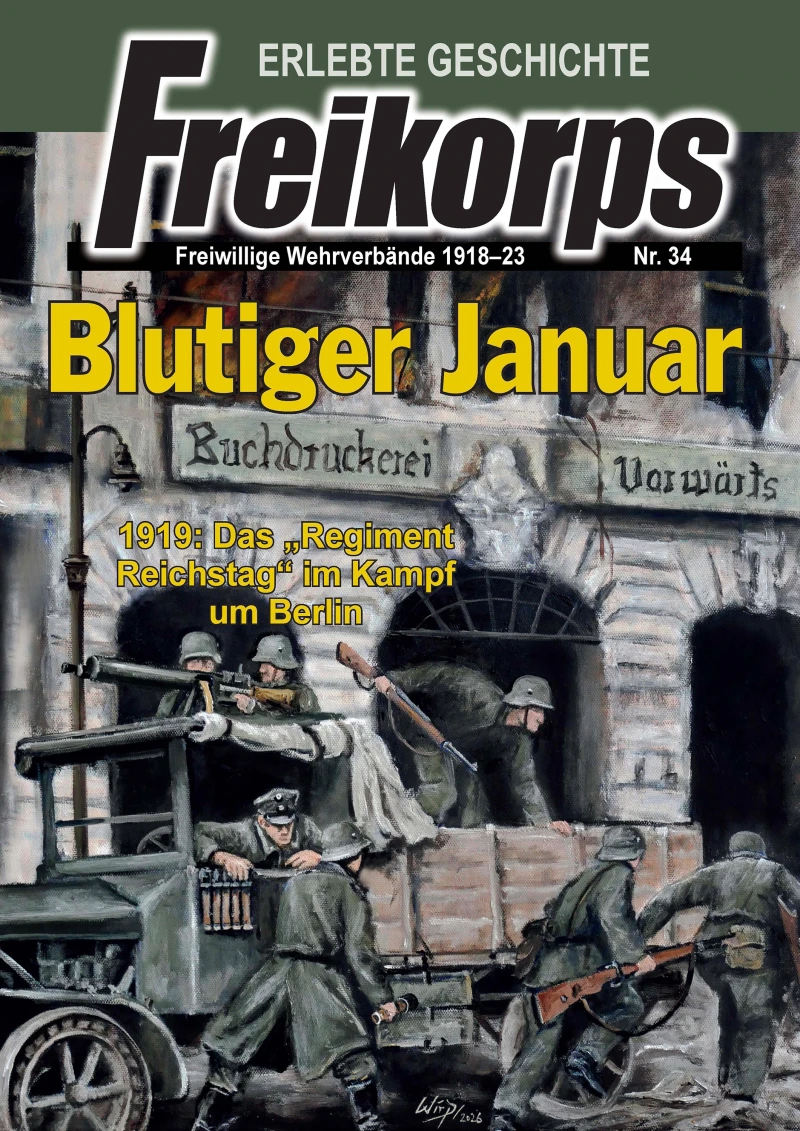 Portada: Blutiger Januar (Freikorps – Erlebte Geschichte, Heft Nr. 34)