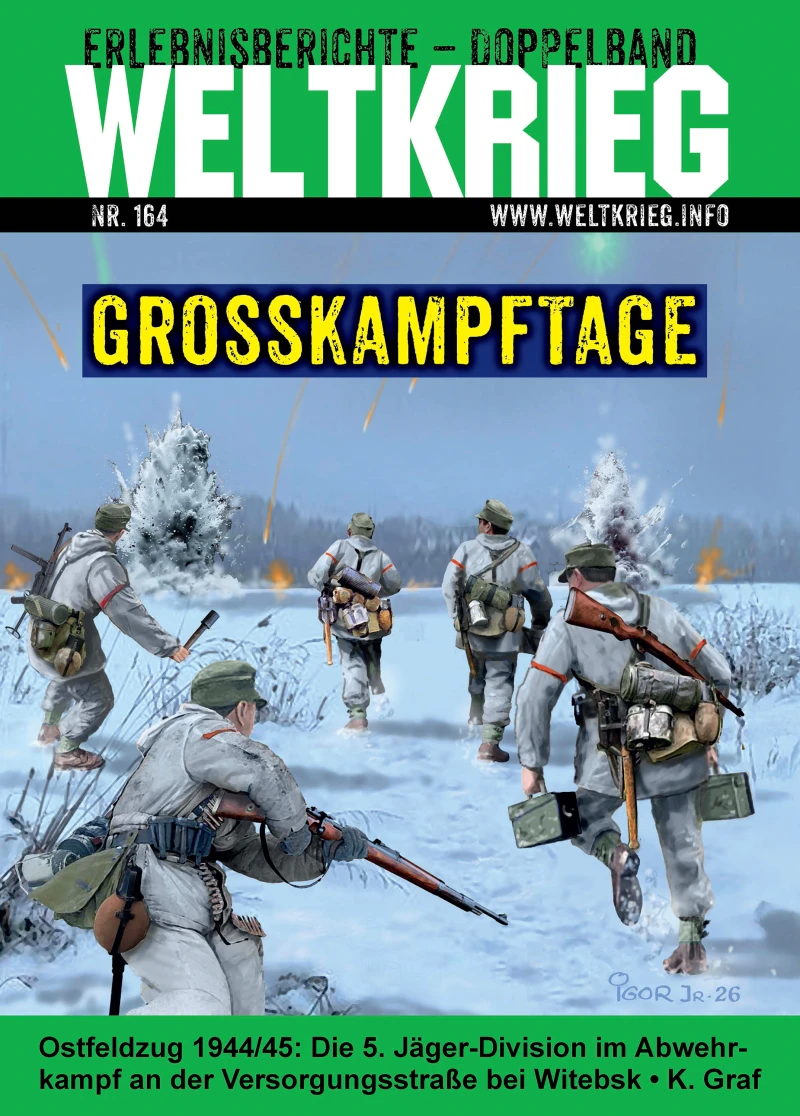 Portada: Großkampftage (Weltkrieg Doppelband Heft 164)