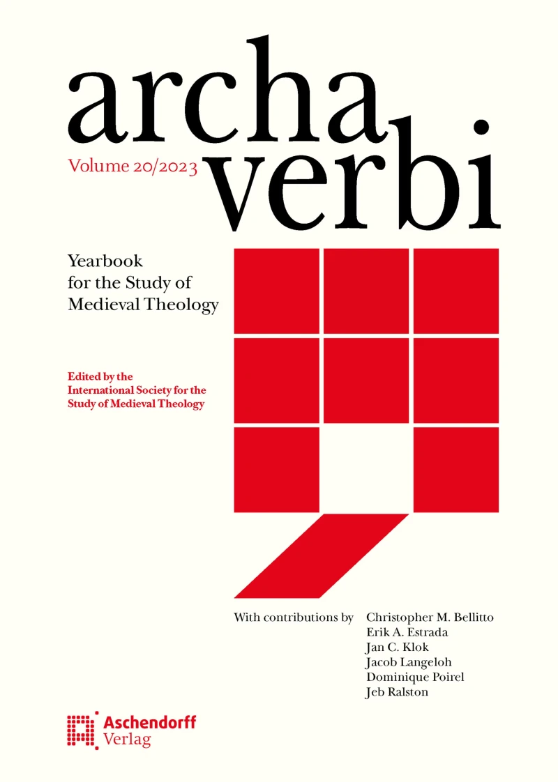 Portada: Archa Verbi 20/2023