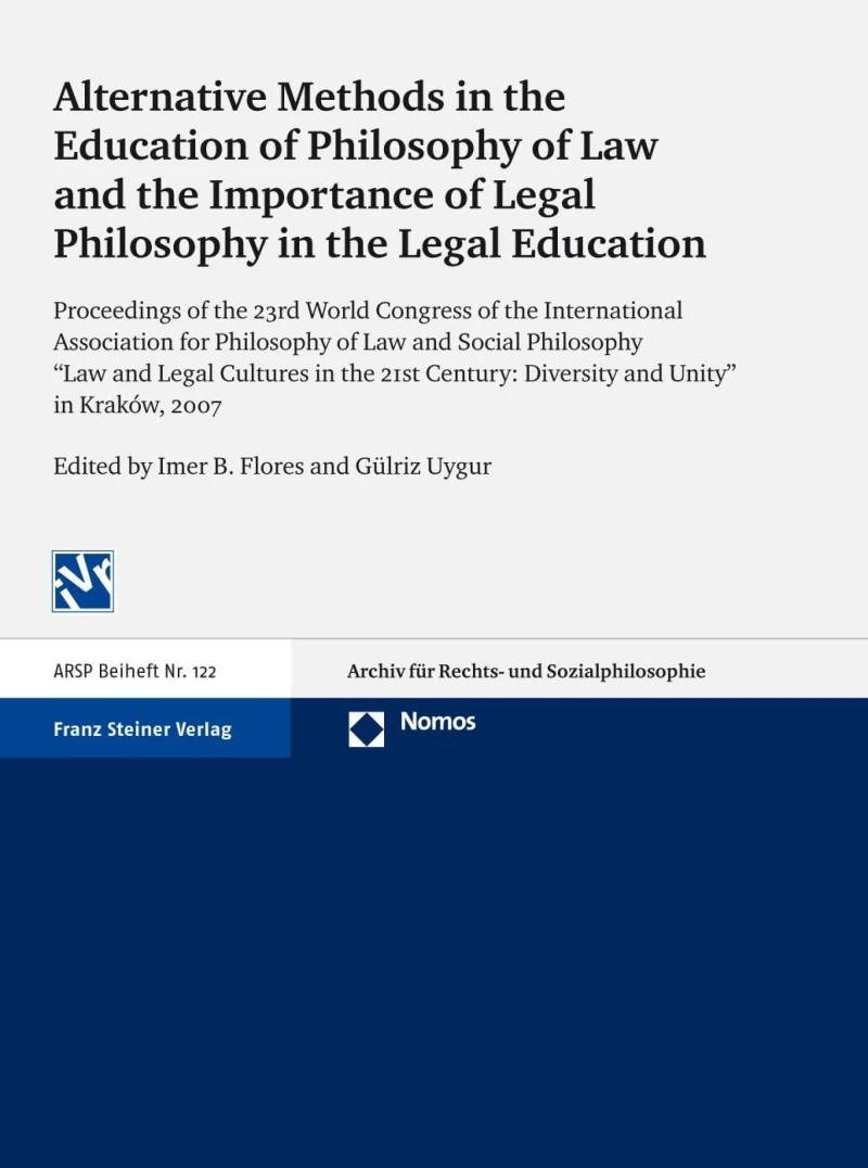 Portada: Alternative Methods in the Education of Philosophy of Law and the Importance of Legal Philosophy in the Legal Education