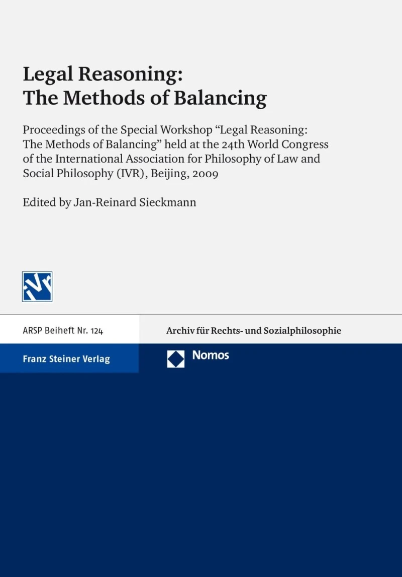 Portada: Legal Reasoning: The Methods of Balancing