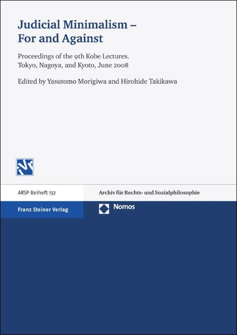 Portada: Judicial Minimalism – For and Against
