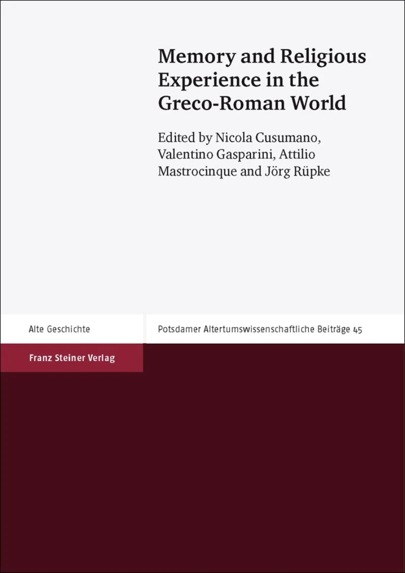 Portada: Memory and Religious Experience in the Greco-Roman World