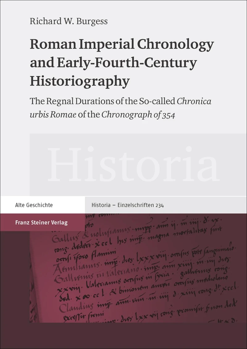 Portada: Roman Imperial Chronology and Early-Fourth-Century Historiography