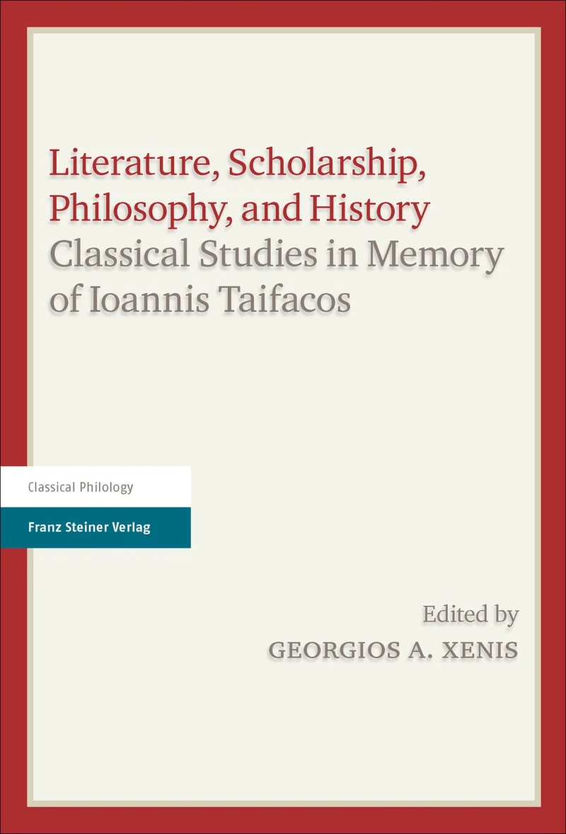 Portada: Literature, Scholarship, Philosophy, and History