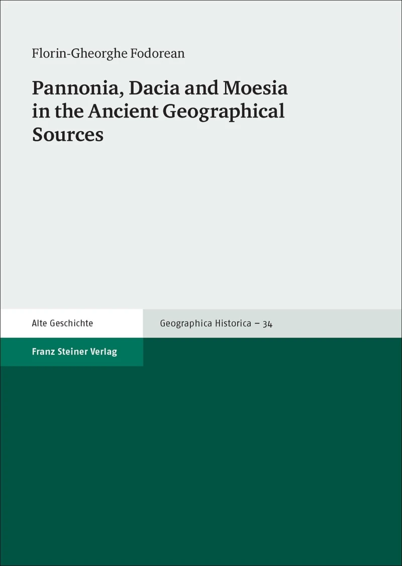 Portada: Pannonia, Dacia and Moesia in the Ancient Geographical Sources