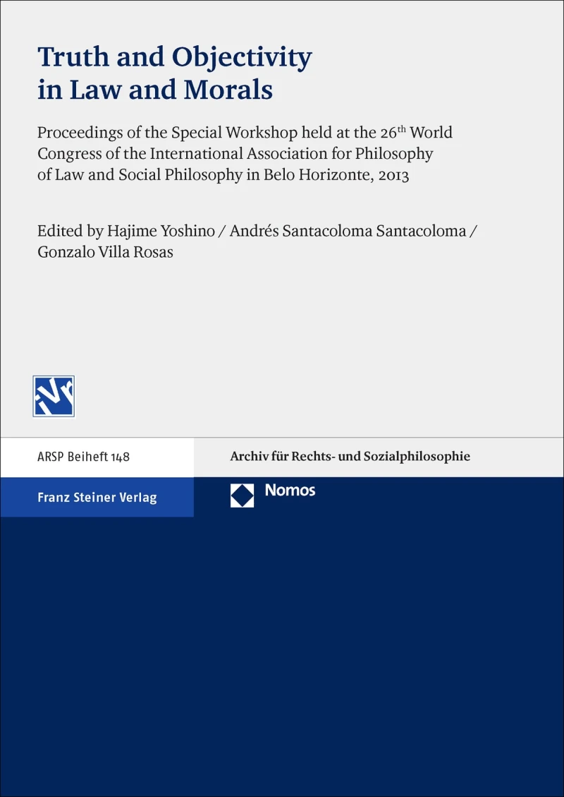 Portada: Truth and Objectivity in Law and Morals