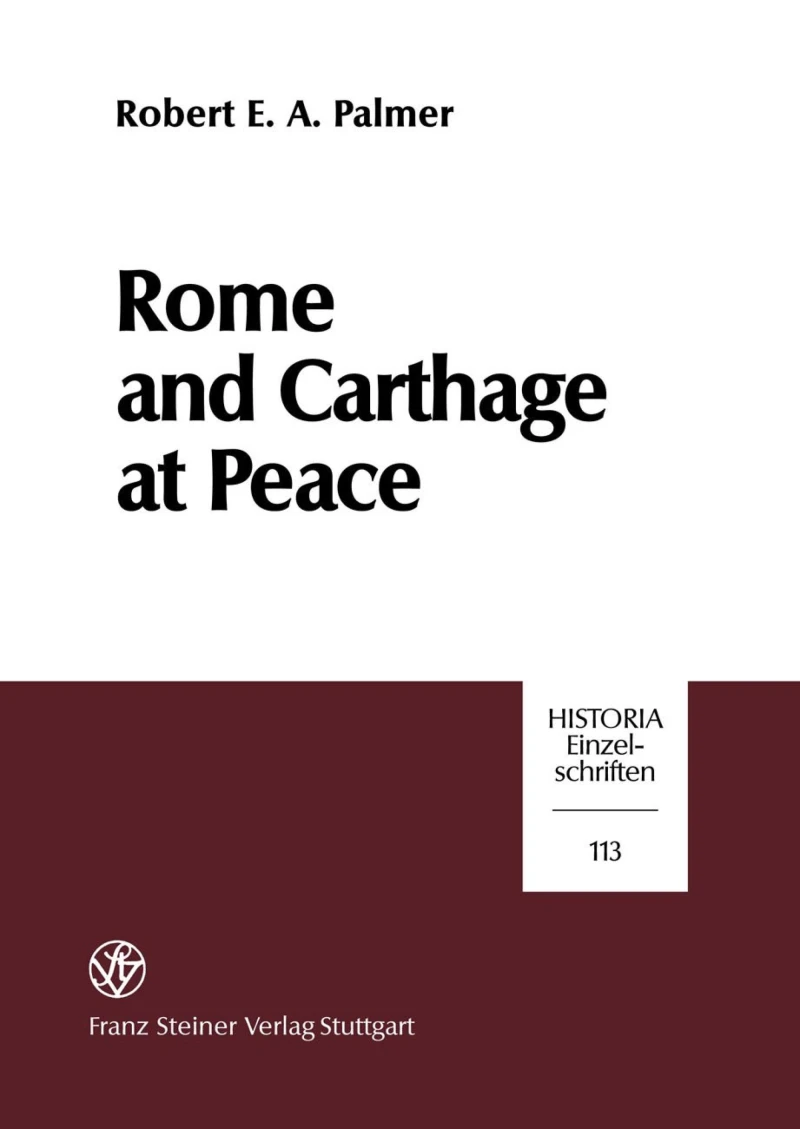 Portada: Rome and Carthage at Peace