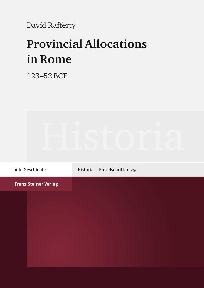 Portada: Provincial Allocations in Rome