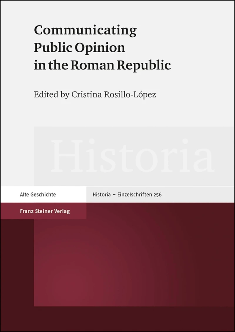Portada: Communicating Public Opinion in the Roman Republic