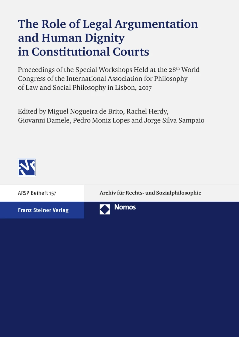 Portada: The Role of Legal Argumentation and Human Dignity in Constitutional Courts