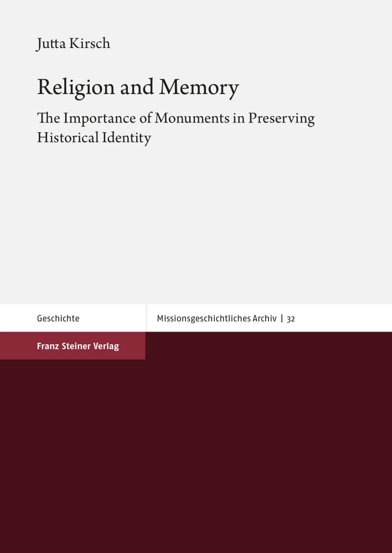 Portada: Religion and Memory