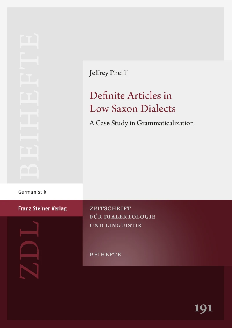 Portada: Definite Articles in Low Saxon Dialects