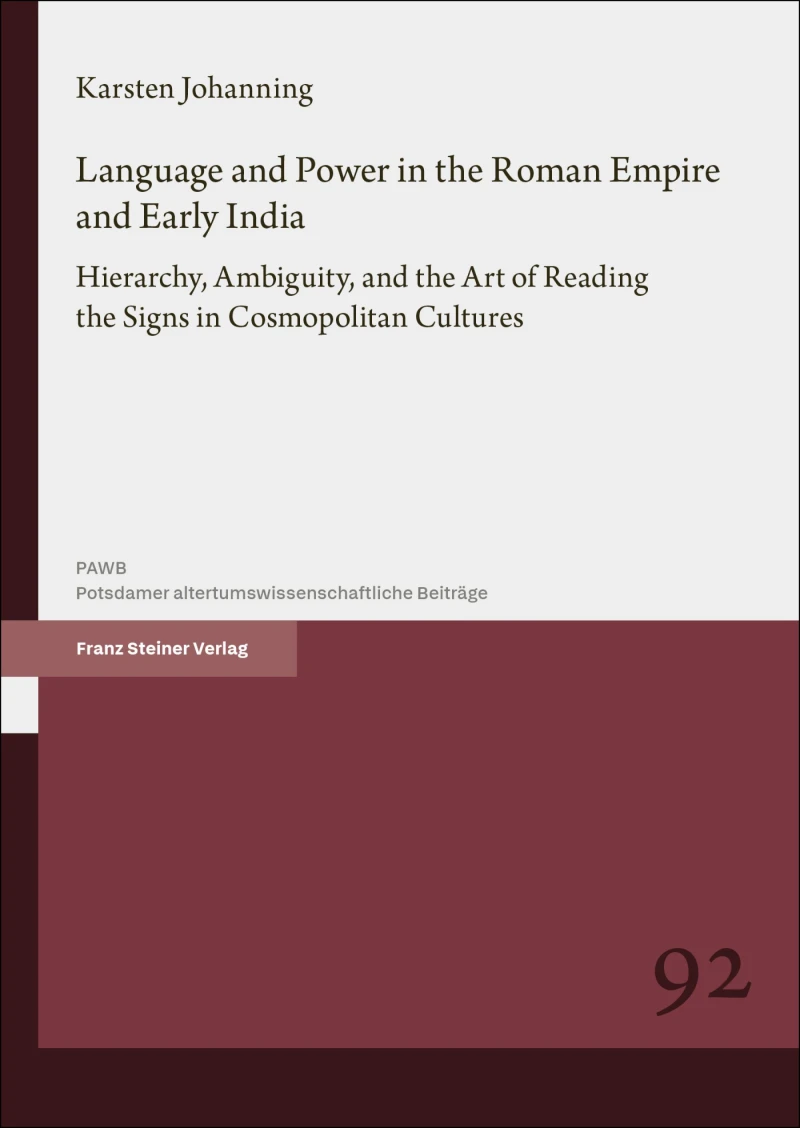 Portada: Language and Power in the Roman Empire and Early India