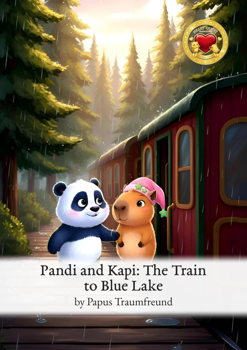 Portada: Pandi and Kapi: The Train to Blue Lake
