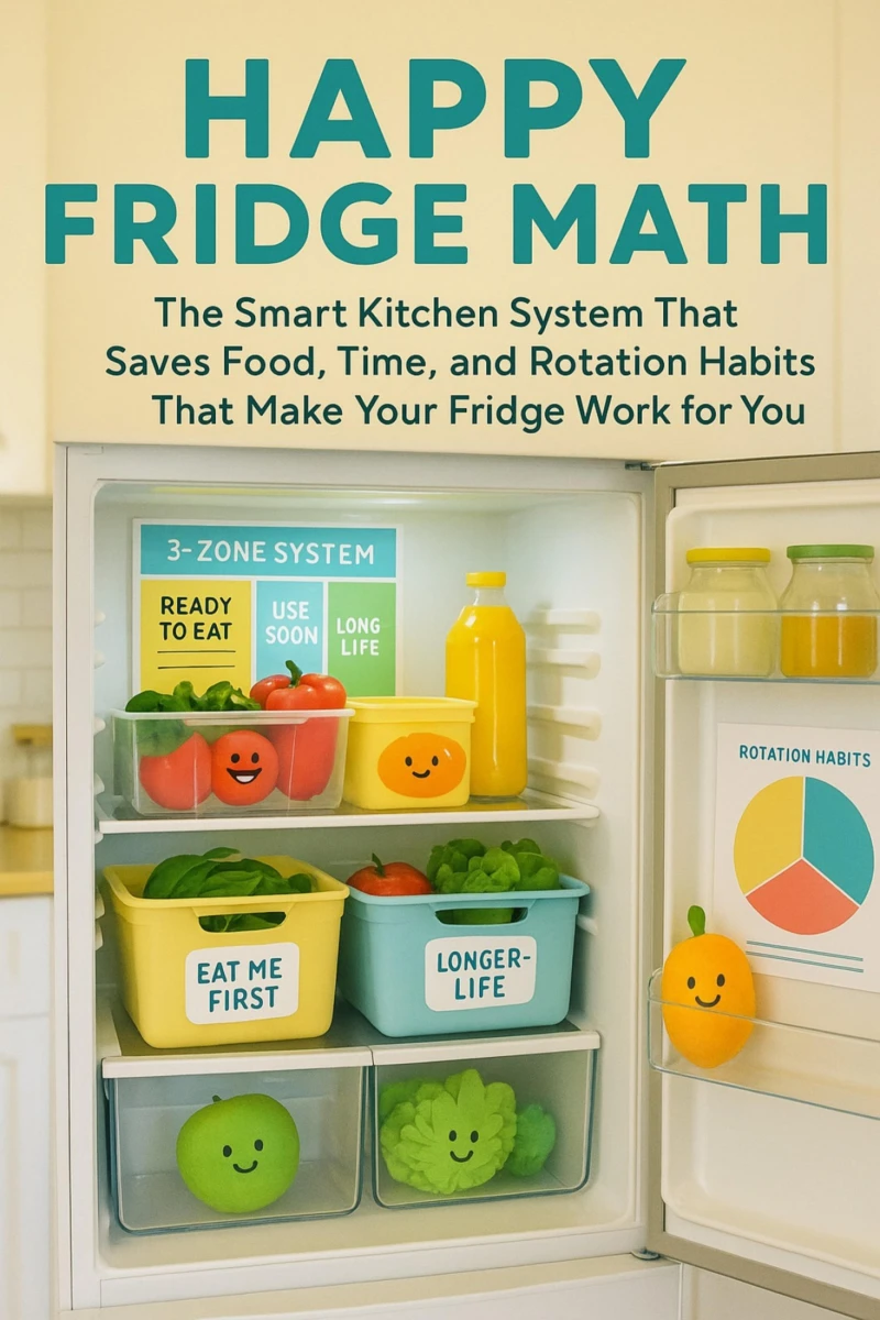 Portada: Happy Fridge Math: The Smart Kitchen System That Saves Food, Time, and Money