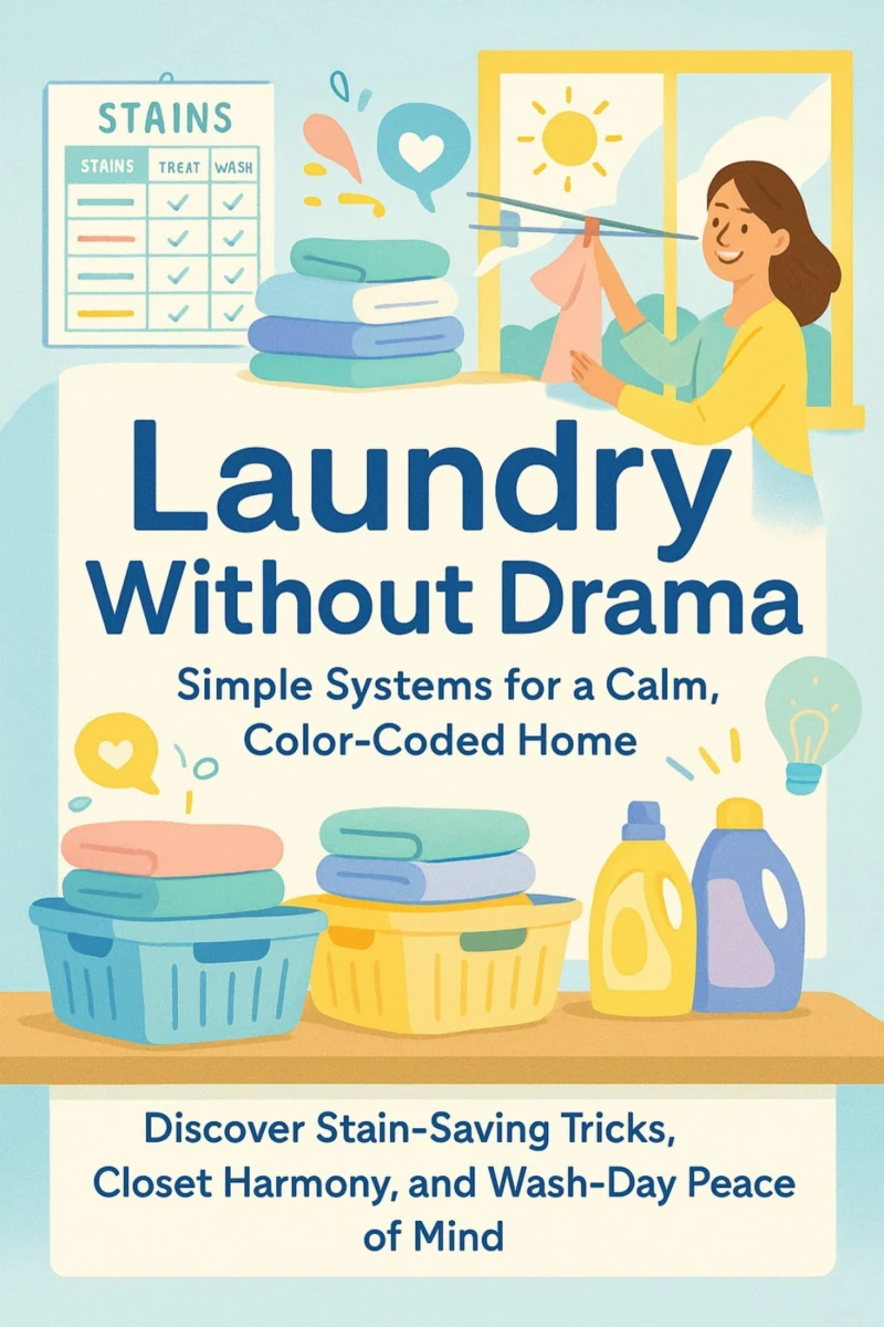 Portada: Laundry Without Drama: Simple Systems for a Calm, Color-Coded Home
