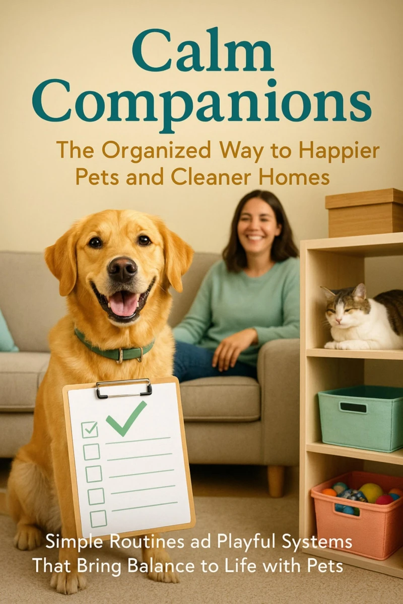 Portada: Calm Companions: The Organized Way to Happier Pets and Cleaner Homes