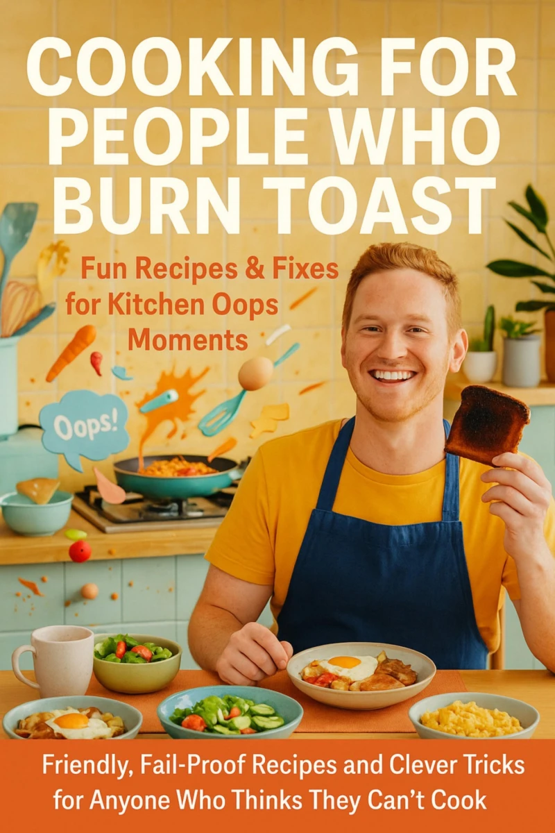 Portada: Cooking for People Who Burn Toast: Fun Recipes & Fixes for Kitchen Oops Moments