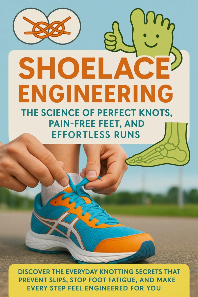 Portada: Shoelace Engineering: The Science of Perfect Knots, Pain-Free Feet, and Effortless Runs