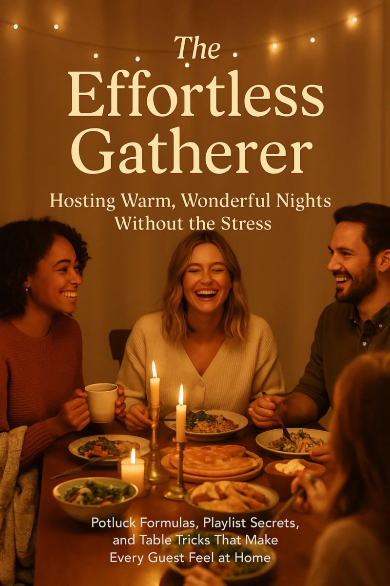 Portada: The Effortless Gatherer: Hosting Warm, Wonderful Nights Without the Stress